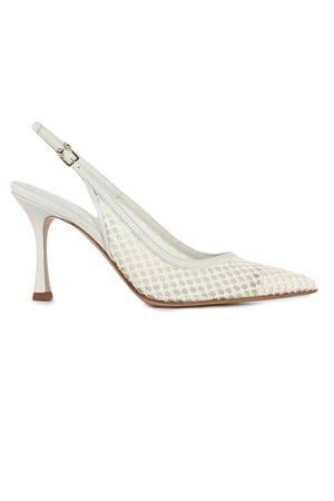 Cream white perforated Dana slingback SERGIO LEVANTESI | DANA25PANNA